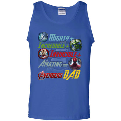 Mighty Incredible Invincible Amazing Dad Movie Fan T-shirt Royal