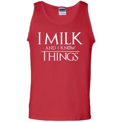 I Milk And I Know Things Game Of Thrones Fan T-shirt Red