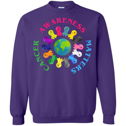 All Cancer Ribbons For All Cancer Awareness T-shirt Purple