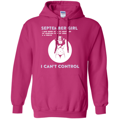 September Girl I Was Born With My Heart T-shirt Heliconia