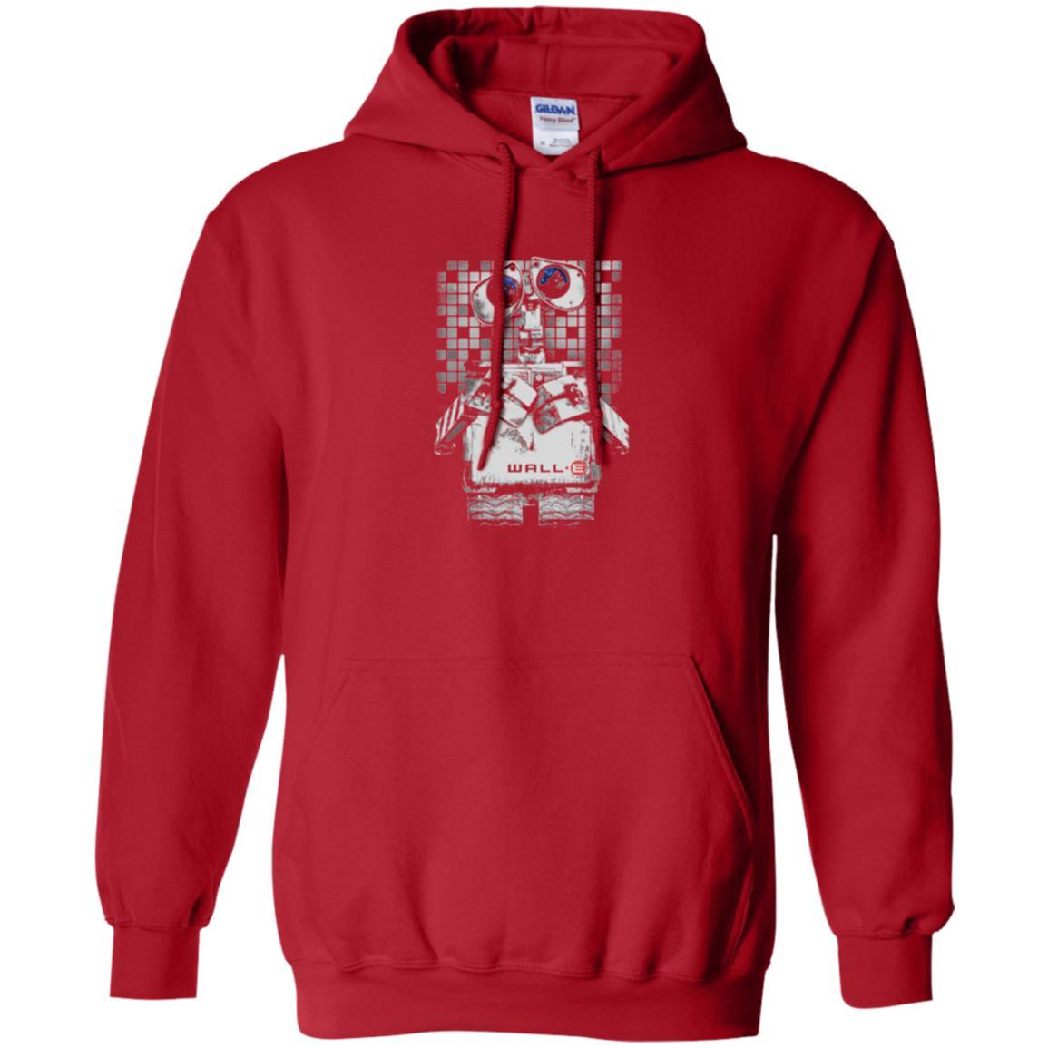 Film T-shirt Wall-e Tile Portrait Graphic Red