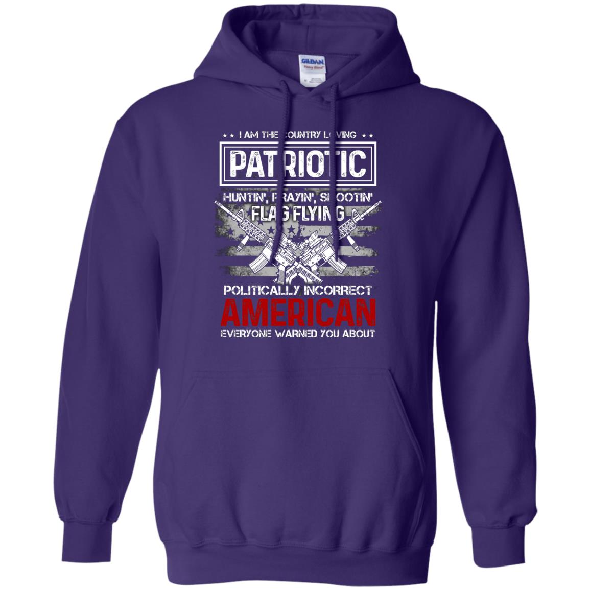 Politically Incorrect American Everyone Warned You About Military Shirt Purple