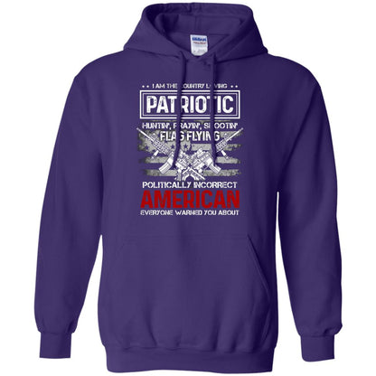Politically Incorrect American Everyone Warned You About Military Shirt Purple