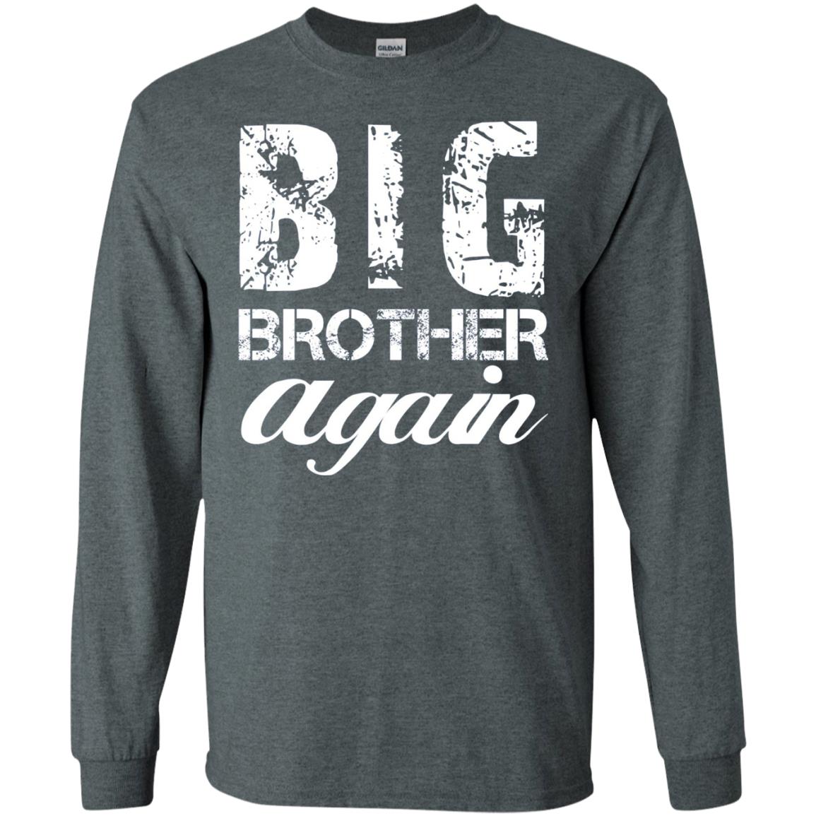 Big Brother Again T-shirt New Baby Dark Heather
