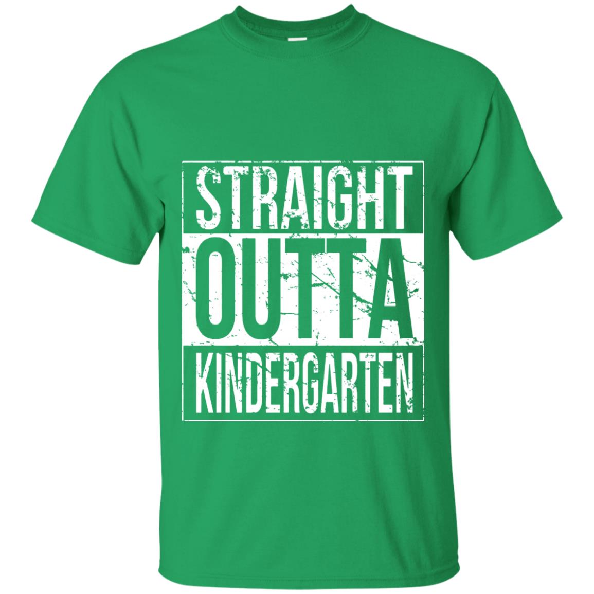 Kids Straight Outta Kindergarten T-shirt Irish Green