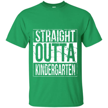 Kids Straight Outta Kindergarten T-shirt Irish Green