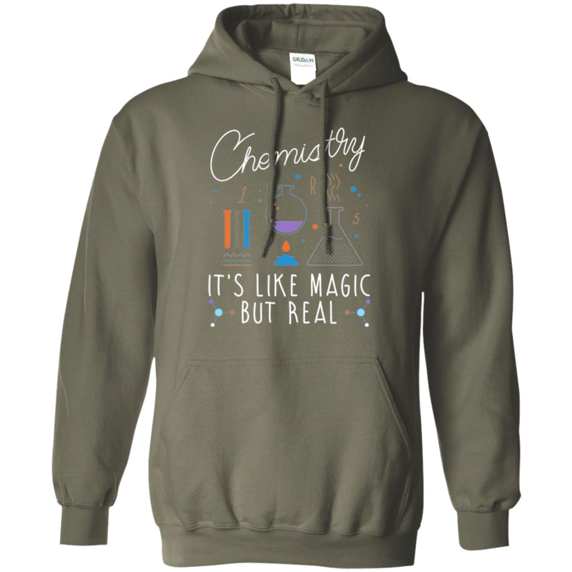Chemistry T-shirt It_s Like Magic But Real Military Green