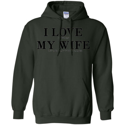 Husband T-shirt I Love It When My Wife Let Me Play Video Games Forest Green