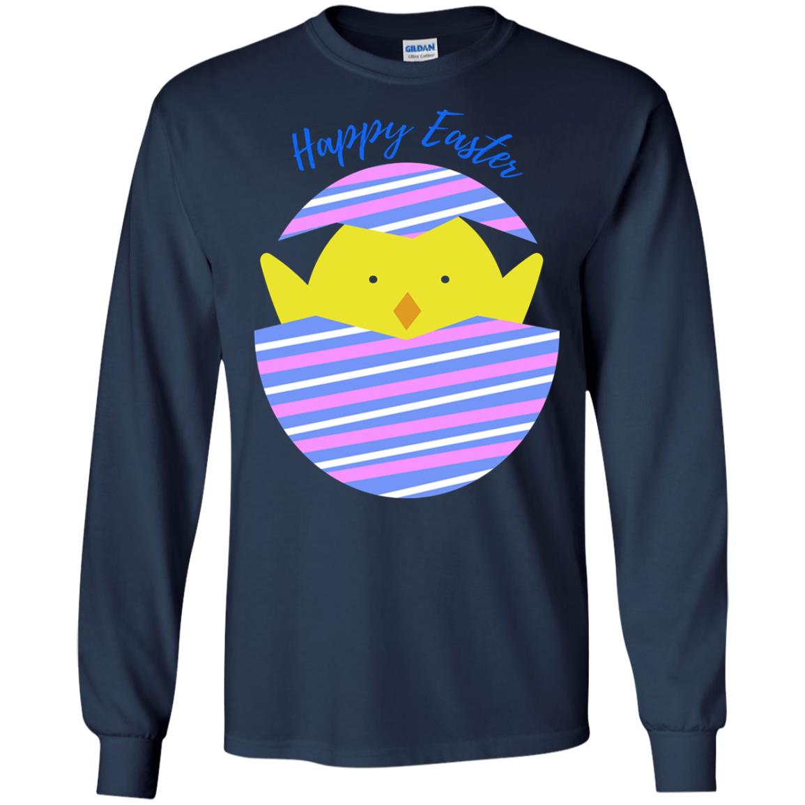 Easter Shirt Happy Easter Navy