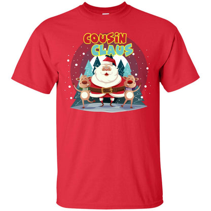 Cousin Claus Matching Family X-mas Gift Shirt Red