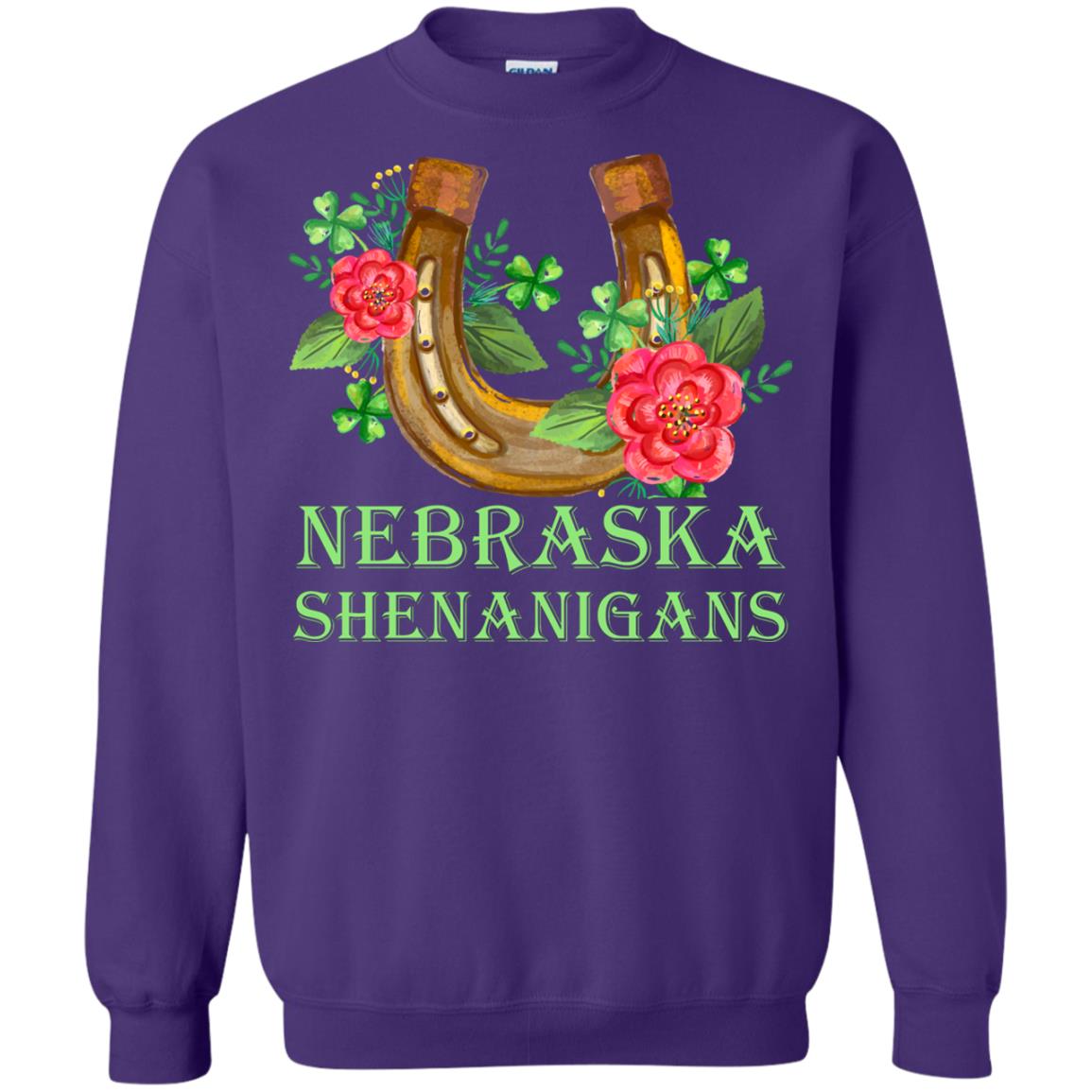 Horse Lover T-shirt Nebraska Shenanigans Purple