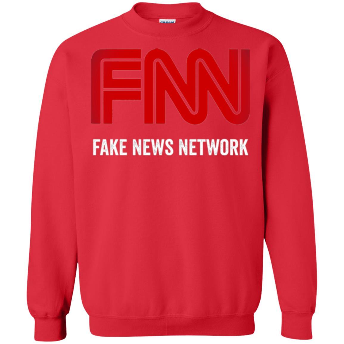 Anti Trump T-shirt Fnn The Fake News Network Red