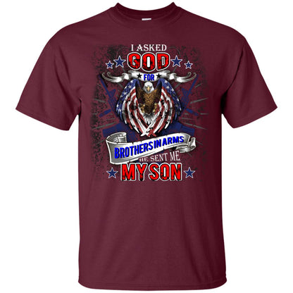 God Sent Me My Son Daddy T-shirt Maroon