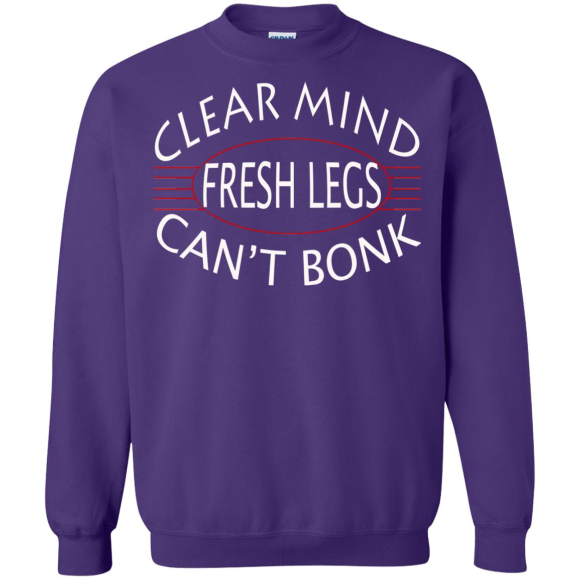 Clear Mind Fresh Legs Can't Bonk Marathon Running Shirt Purple