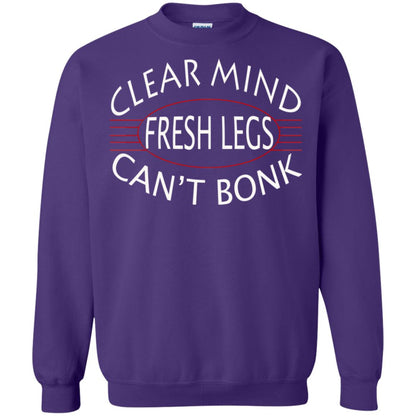 Clear Mind Fresh Legs Can't Bonk Marathon Running Shirt Purple