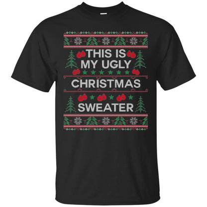 Christmas T-shirt This Is My Ugly Christmas Sweater Black