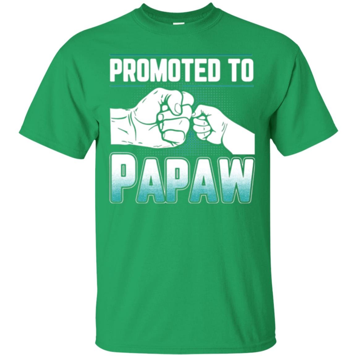 Promoted To Papaw Papa T-shirt Irish Green