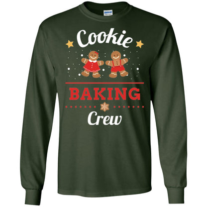 Christmas T-shirt Gingerbread Cookie Baking Crew Forest Green