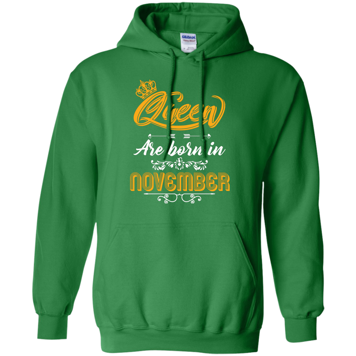 Brithday T-Shirt Queen Are Born In November Irish Green