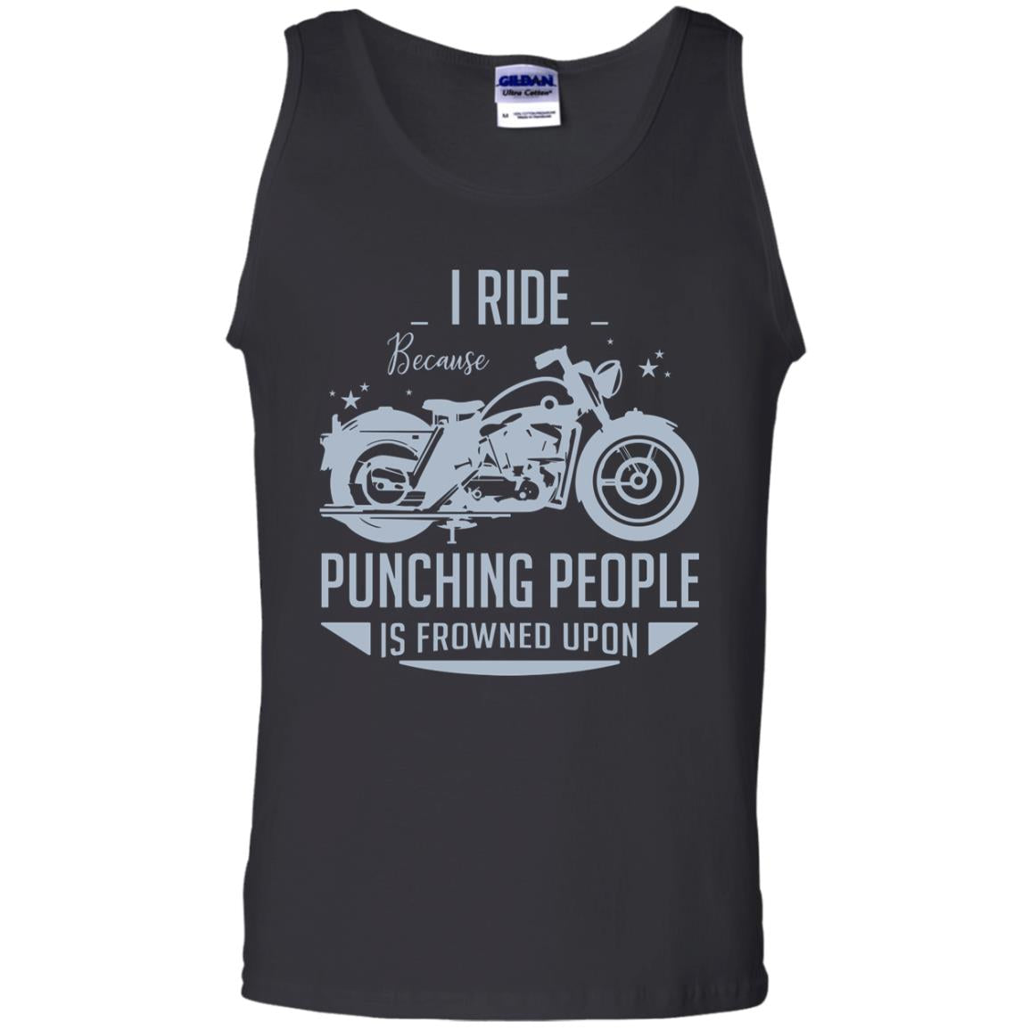I Ride Because Punching People Is Frowned Upon Riding Lovers Shirt Black