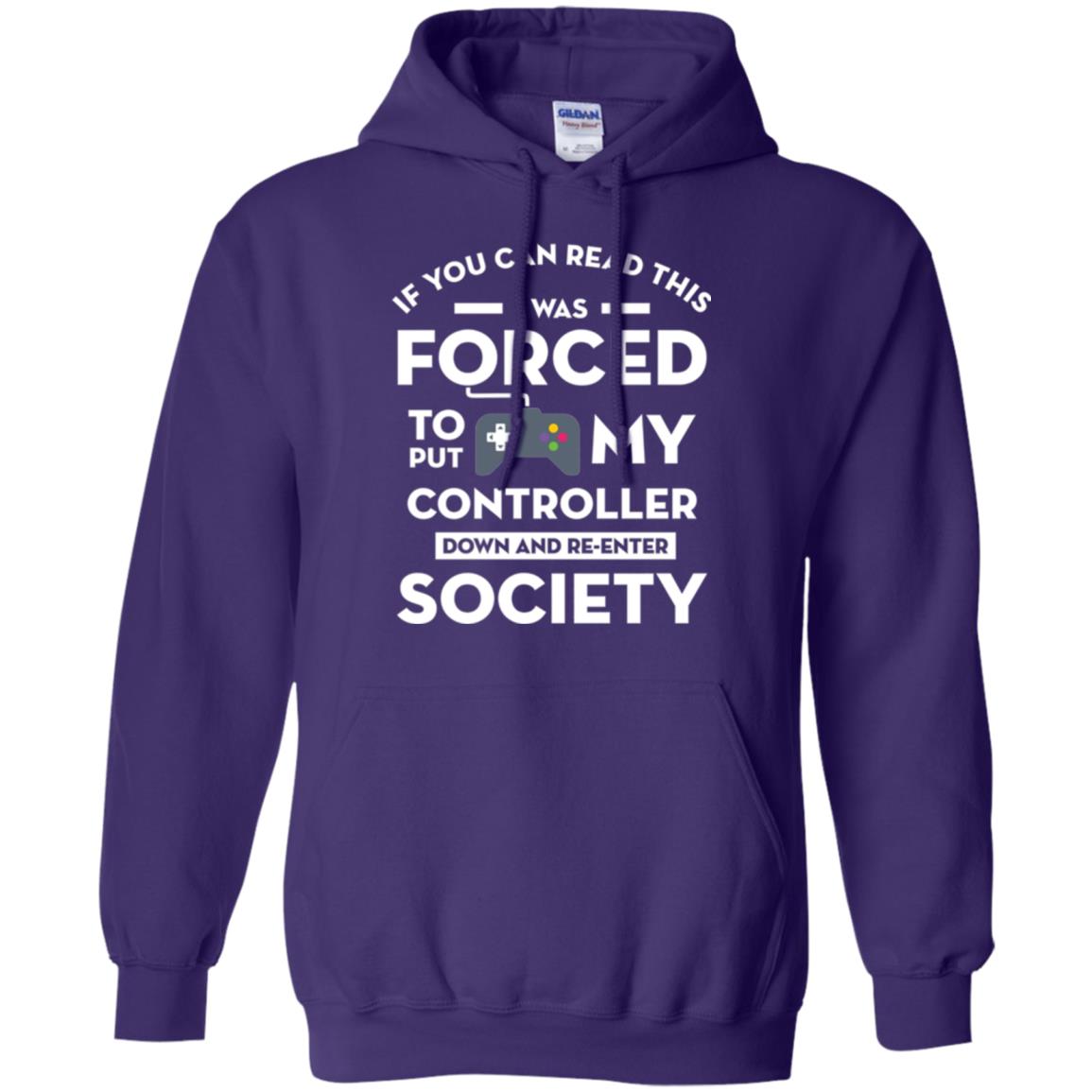 Gamer T-shirt If You Can Read This Purple