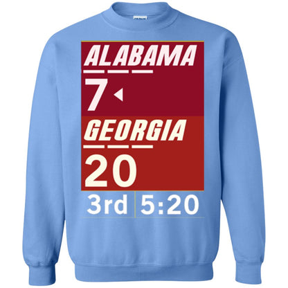 Football Lover T-shirt Alabama 26-23 Comeback Win 2-sided Carolina Blue