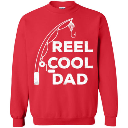 Fisherman T-shirt Reel Cool Dad Red