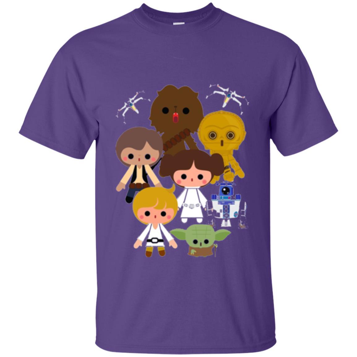 Film T-shirt Cute Kawaii Style Heroes Graphic Purple