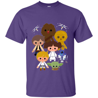 Film T-shirt Cute Kawaii Style Heroes Graphic Purple