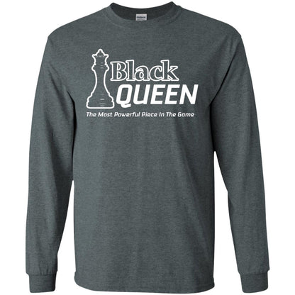 Black Queen Proud Black Woman African American T-shirt Dark Heather