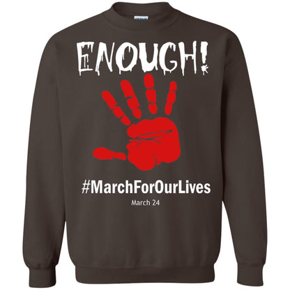 Enough March For Our Lives March 24 Gun Control T-shirt Dark Chocolate