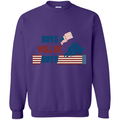 Boys Will Be Boys Military Shirt Purple