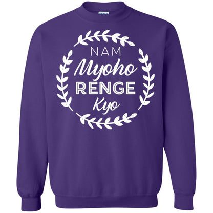 Nam Myoho Renge Kyo White Crest Shirt Purple
