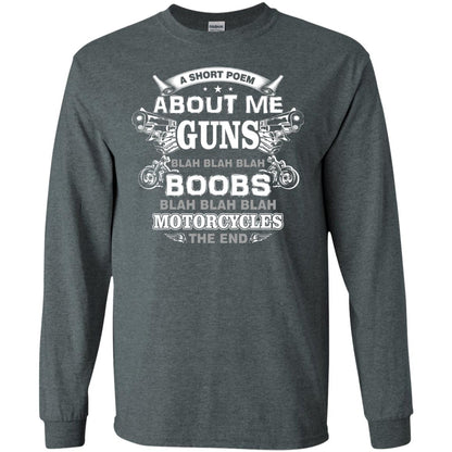 A Short Poem About Me Guns Blah Boobs Blah Motorcycles The End Dark Heather