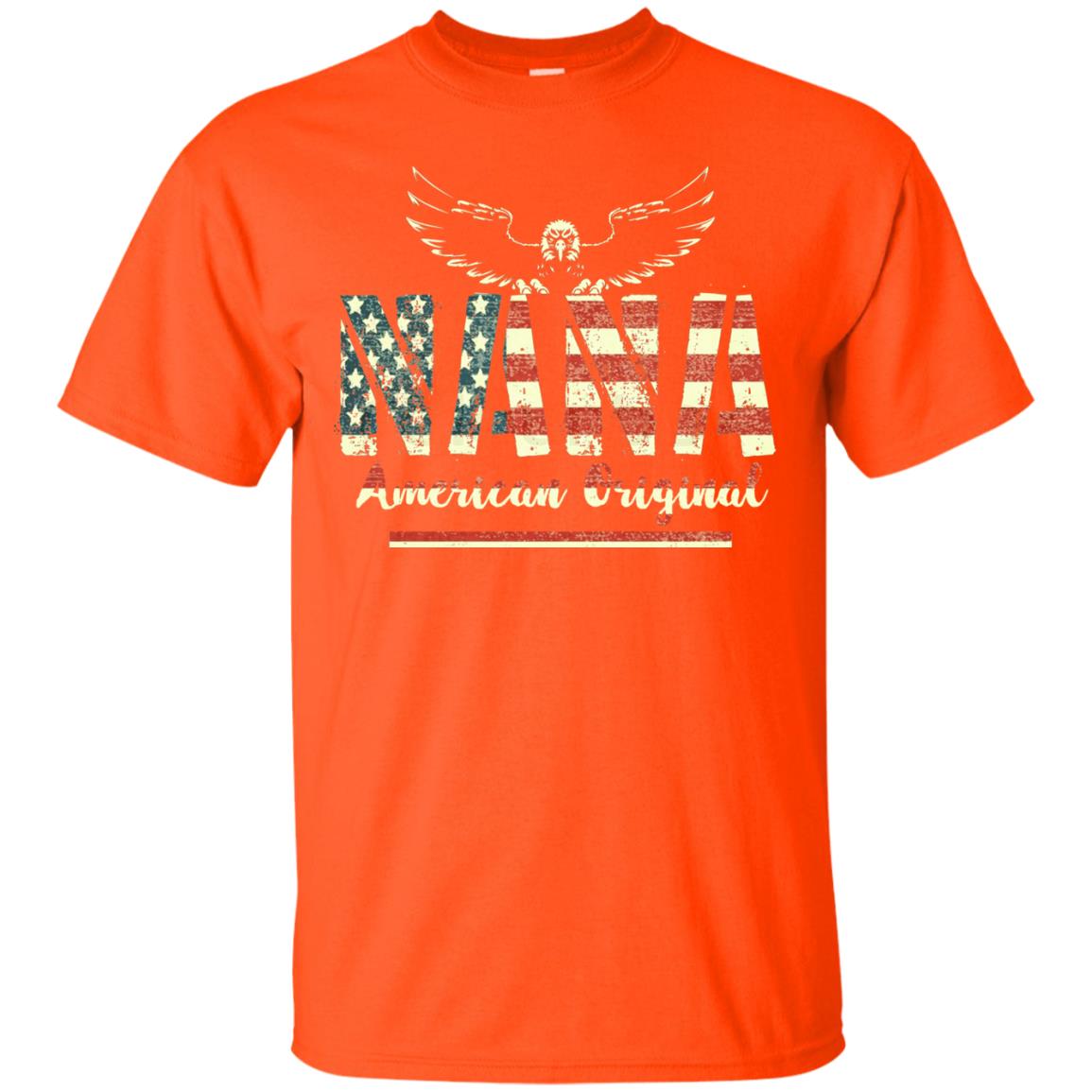 Nana American Original Grandparents T-shirt Orange