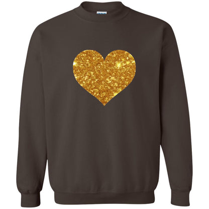Valentine_s Day T-shirt Gold Heart Dark Chocolate