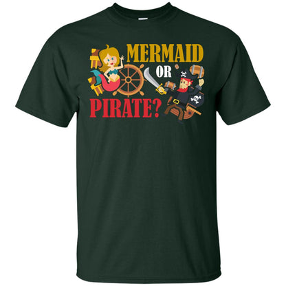 Mermaid Or Pirate Gift Shirt For Boys And Girls Forest