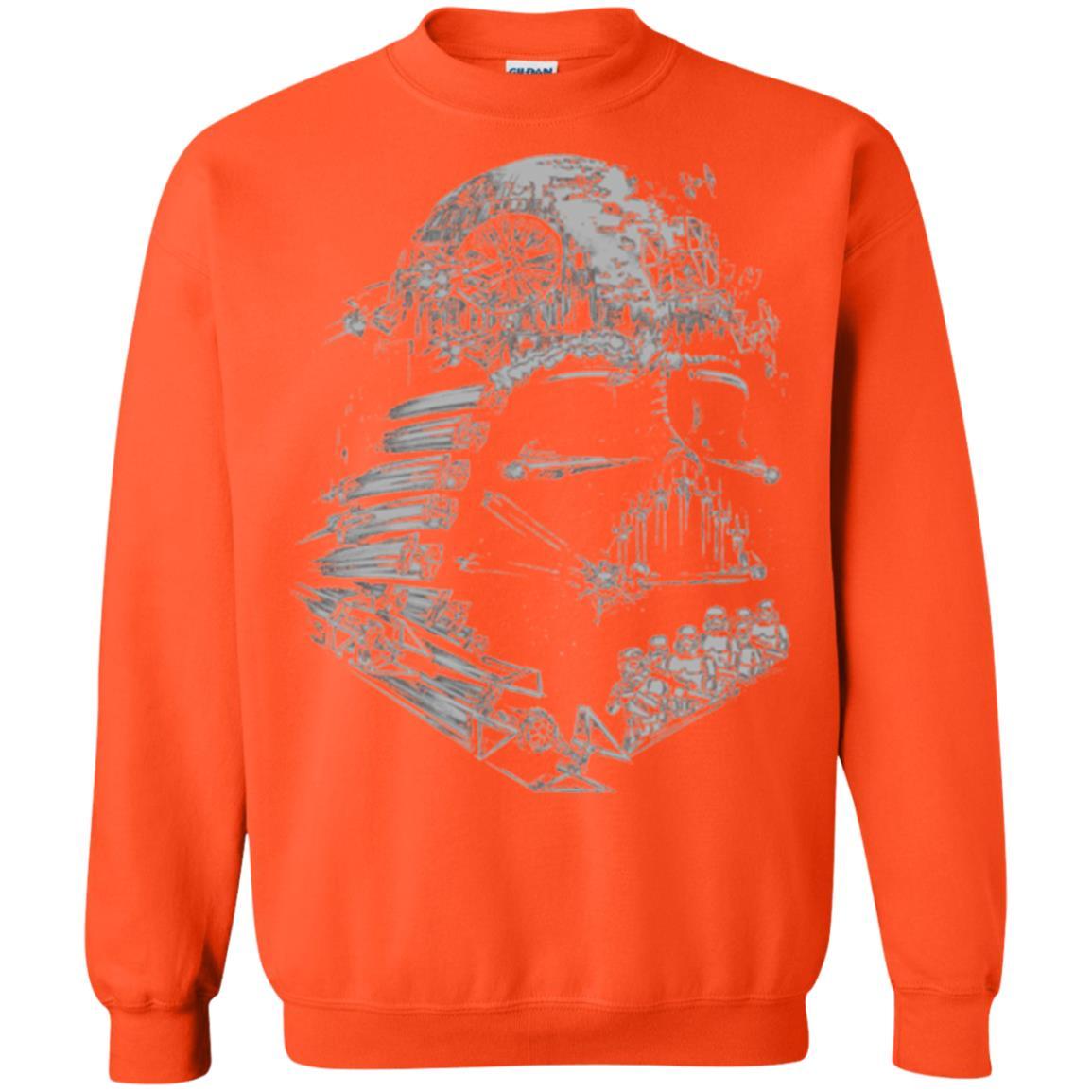 Film T-shirt Star Wars Darth Vader Build The Empire Graphic Orange