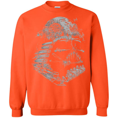Film T-shirt Star Wars Darth Vader Build The Empire Graphic Orange