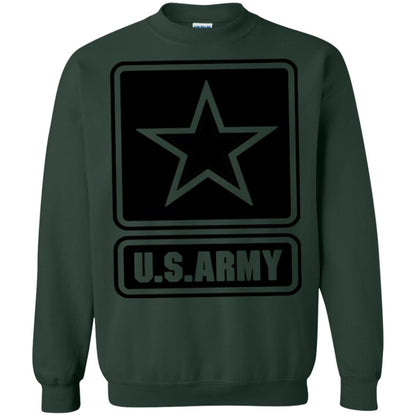 Us Army Black Logo United States Design T-shirt Forest Green