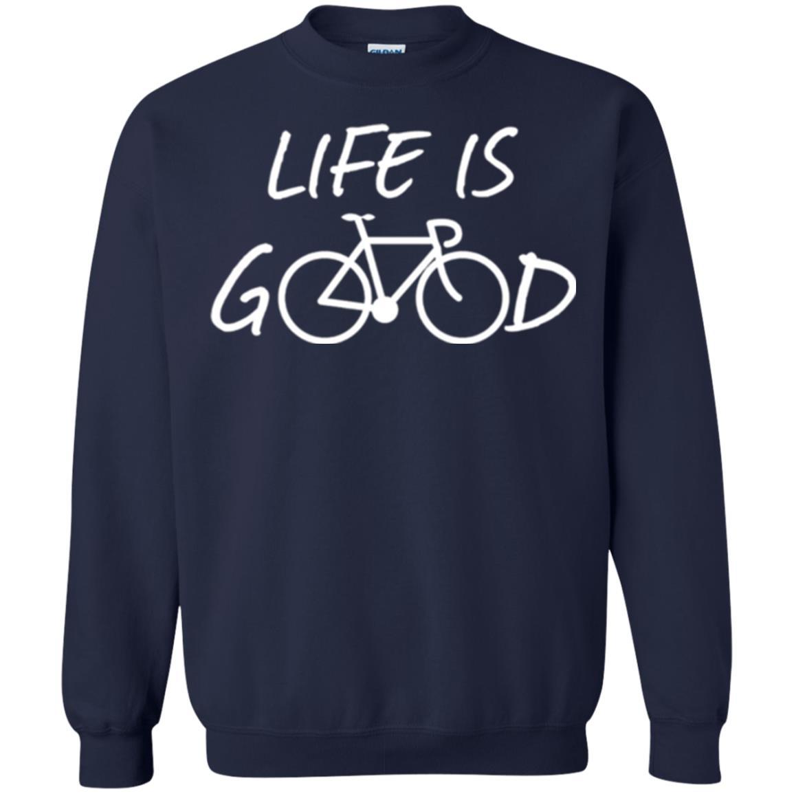 Bicycle T-shirt Life Is Good T-shirt Navy