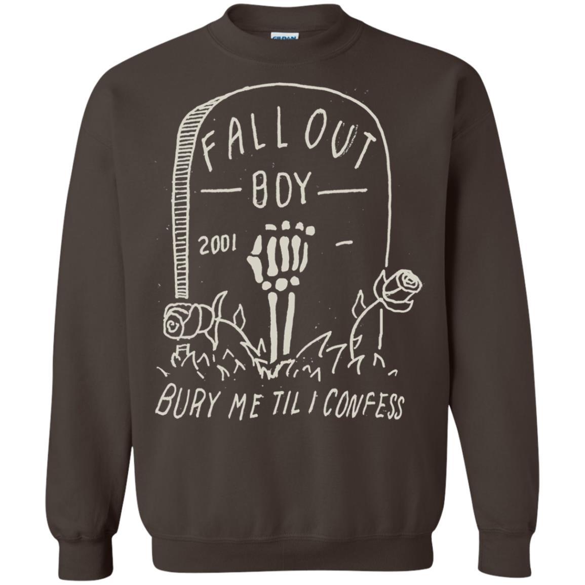 Fall Out Boy Bury Me Till I Confess T-shirt Dark Chocolate
