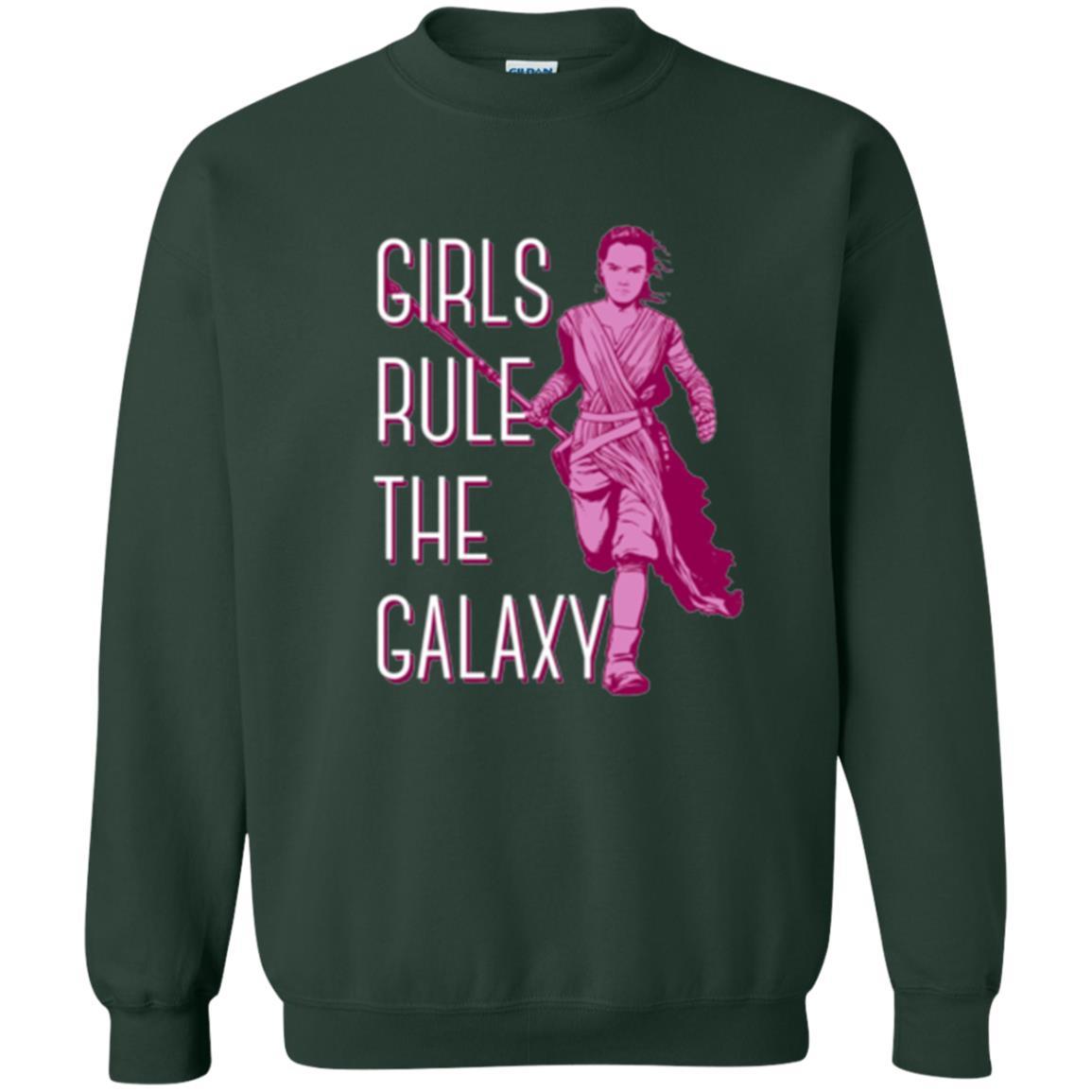 Film T-shirt Girls Rule The Galaxy T-shirt Forest Green