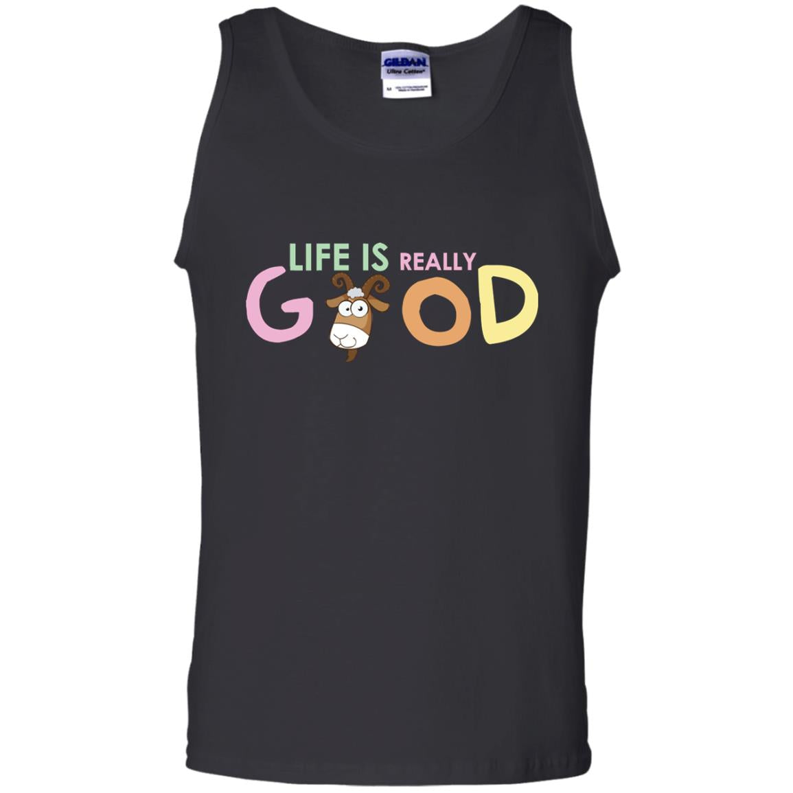 Life Is Really Good With My Cute Goat T-shirt Black