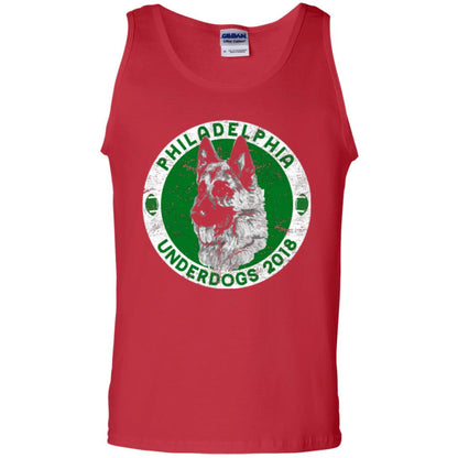 Dog Lover T-shirt Philadelphia Underdogs 2018 Distressed Red