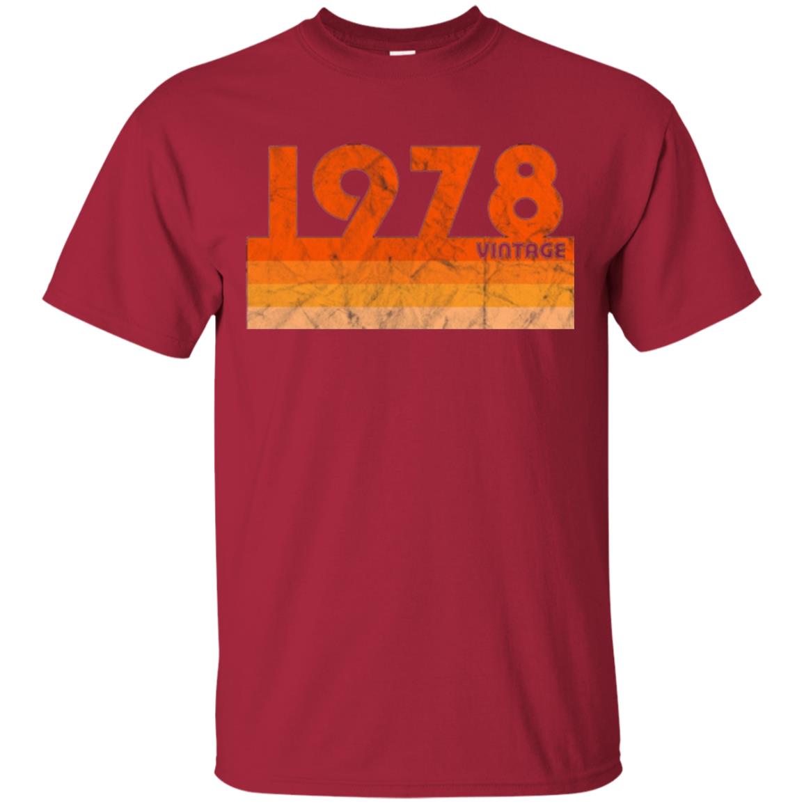 Vintage Retro 1978 T-shirt 40 Years Old Gift T-shirt Cardinal