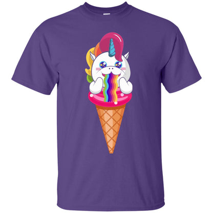 Unicorn Ice Cream Shirt Purple