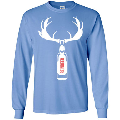 Christmas T-shirt Funny Christmas Reinbeer Carolina Blue