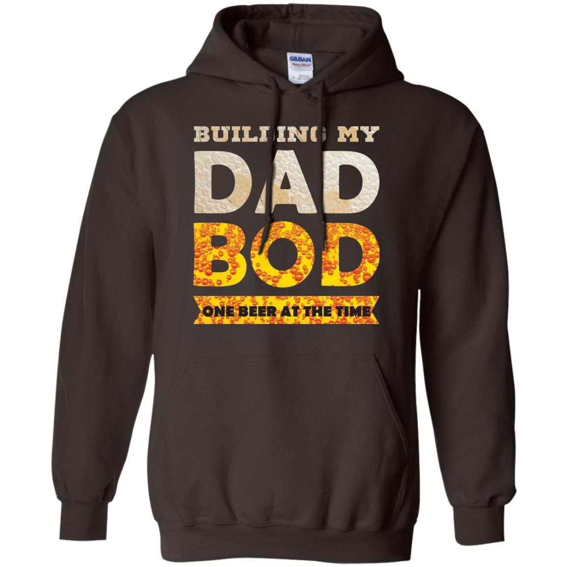 Building My Dad Bob One Beer At The Time Shirt Dark Chocolate