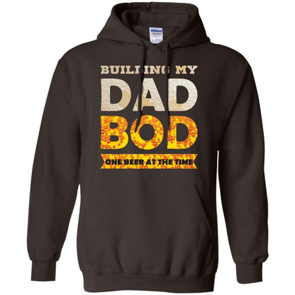Building My Dad Bob One Beer At The Time Shirt Dark Chocolate